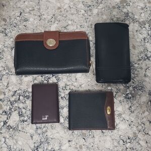 Bvlgari And Dunhill Luxury 4 Wallet Bundle